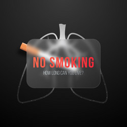 Concept banner for world no tobacco day vector