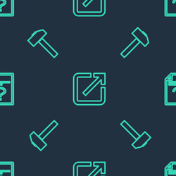 set line open in new window hammer and unknown vector image
