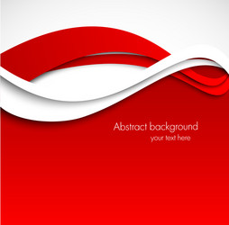 Abstract wavy background in red color Royalty Free Vector