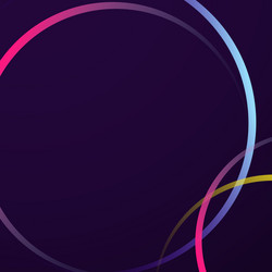 neon gradient curve frame template vector image