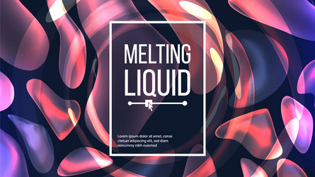 Fluid liquid background flowing abstract vector