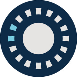 rectangles loading circle block style icon vector image