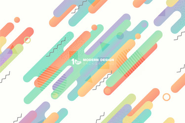abstract gradient colorful rounded lines pattern vector image