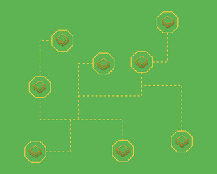 cryptocurrency stratis blockchain on green vector image
