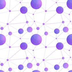 Abstract seamless background molecule structure Vector Image