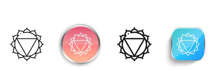knowledge icon thin linear regular and button vector image