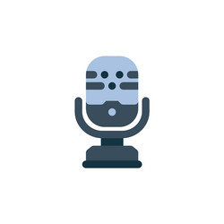 microphone icon computer component flat vector image