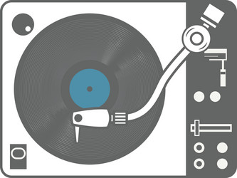 record player vinyl isolated vector