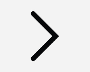 right arrow icon pointer navigation direction path vector image