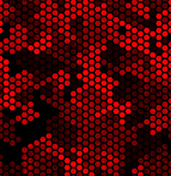 ruby pattern triangles hexagons squares red vector image