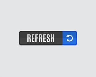 Refresh web button flat modern design vector