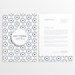 Elegant simple letterhead design with abstract vector