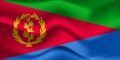 flag of eritrea eritrean national symbol vector image