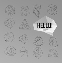 abstract modern background with polygons design vector image