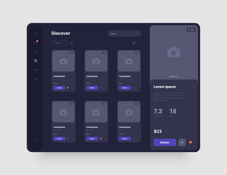wireframes screens dashboard ui and ux kit design vector image