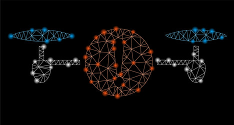 flare mesh network quadcopter problem with vector image