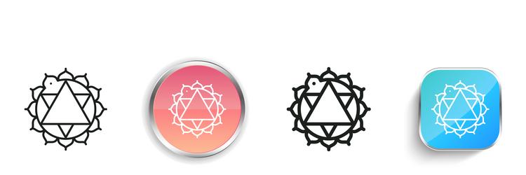 knowledge icon thin linear regular and button vector image