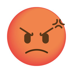 angry emoji face vector