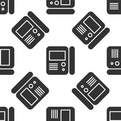 grey house intercom system icon isolated seamless vector image