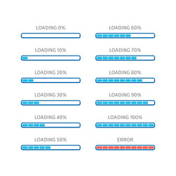 Loading Bar Progress Indicator vector