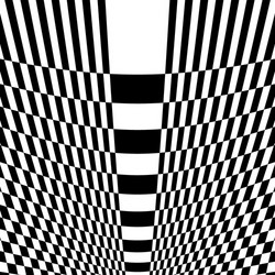 Checkered pattern with warp distortion abstract vector