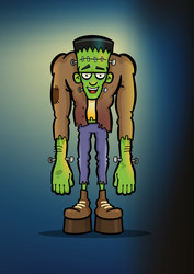 Frankenstein monster vector