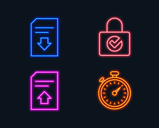 password encryption upload file and download vector image