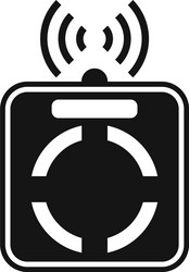 wifi smart scales icon simple style vector