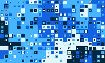 block fun mosaic rectangle pattern frame cube vector image