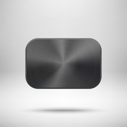 Technology black blank app icon template Vector Image