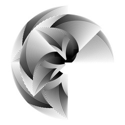 Rgb abstract halftone lines dynamic background vector