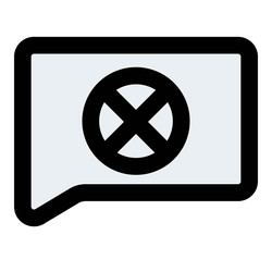 chat error due to successful hacking vector image