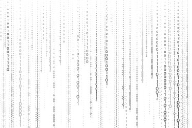 Streaming of binary code numbers technology vector