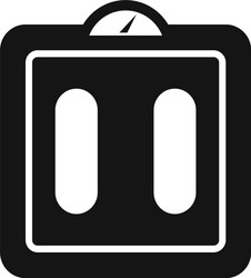 App smart scales icon simple style Royalty Free Vector Image