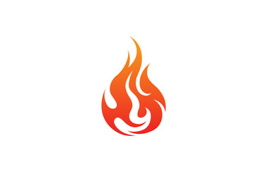 Flaming fire logo vector