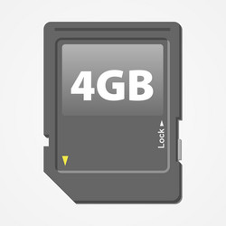 memory card vector