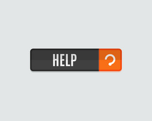 help web button modern flat design vector image