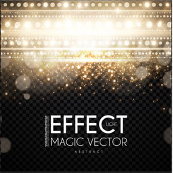 magic light bokeh and fog effect abstract vector