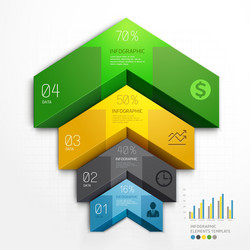 3d business triangle infographics Royalty Free Vector Image