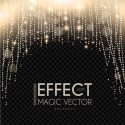 magic light bokeh and fog effect abstract vector image