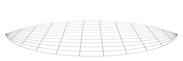 graticule grid mesh plane with deform distortion vector