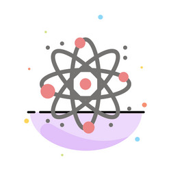 Physics react science abstract flat color icon vector