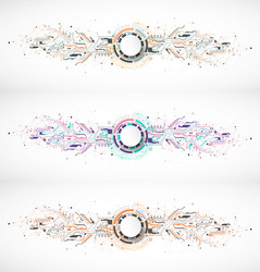 abstract background with plexus effect scientific vector image