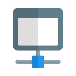 browser connected to large network of internet vector image