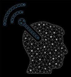 flare mesh network radio neural interface vector image