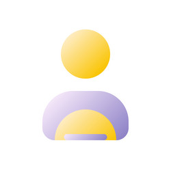 Professional driver flat gradient two-color ui vector