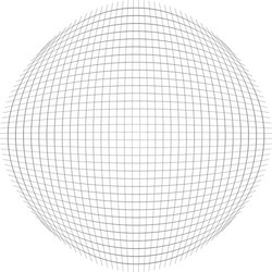 spherical globular mesh grid convex bulbous vector image