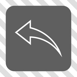 undo rounded square button vector image