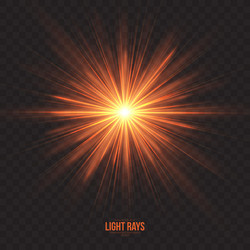 abstract gleaming light rays background vector image