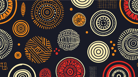 abstract pattern with elements of african style vector image